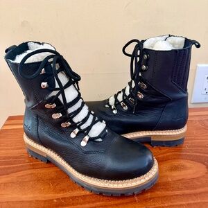 Bos & Co Black Leather Ada Boots